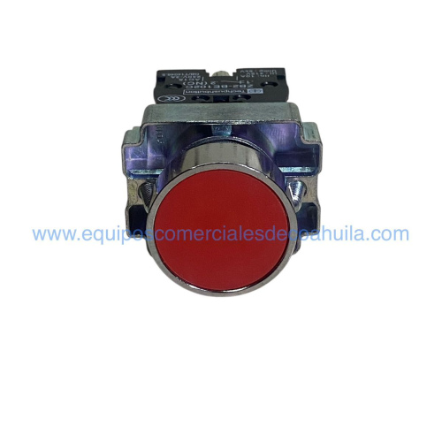 Boton pulsador color rojo 1 NC